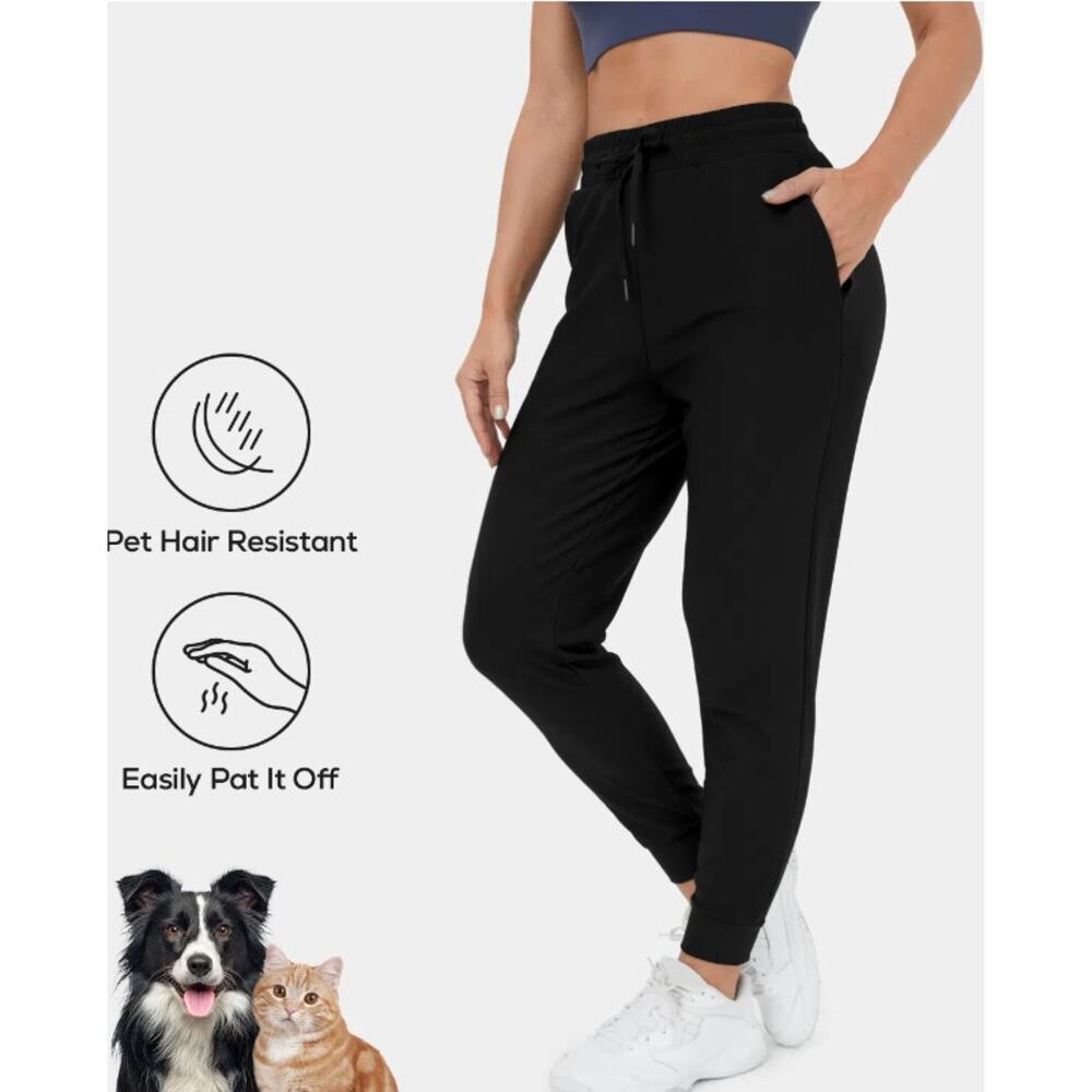 Halara Pet‎ Hair Resistant High Waisted Drawstring 7/8 Joggers Medium NWT